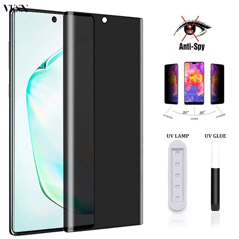 UV Kính cường lực full màn chống nhìn trộm chống vân tay cho XIOMI Xiaomi Mi 14 13 12 12s 11 10s Note 10 Ultra Lite Civi 3 2 1s Redmi Note 13 Pro+ 4G 5G 2023