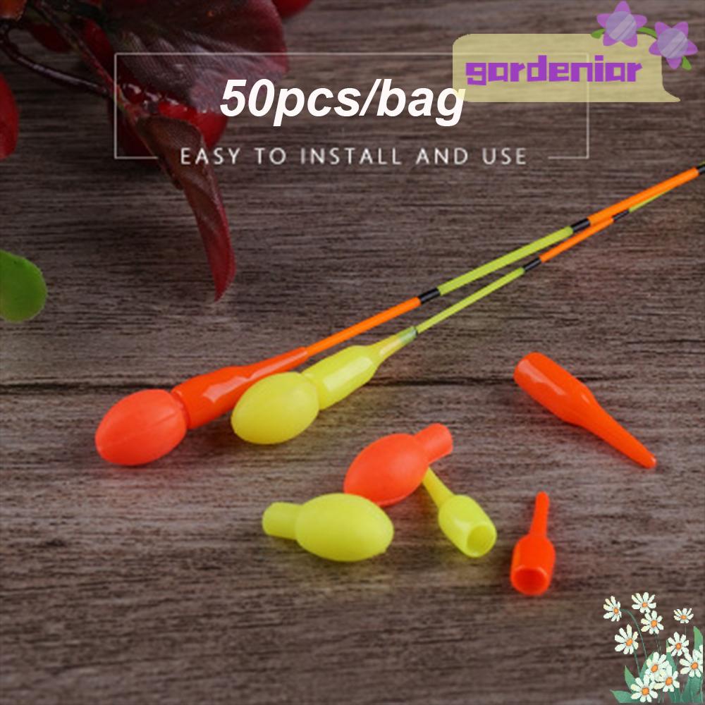 Set 50 phụ kiện câu cá bằng cao su dạ quang thiết kế tiện dụng