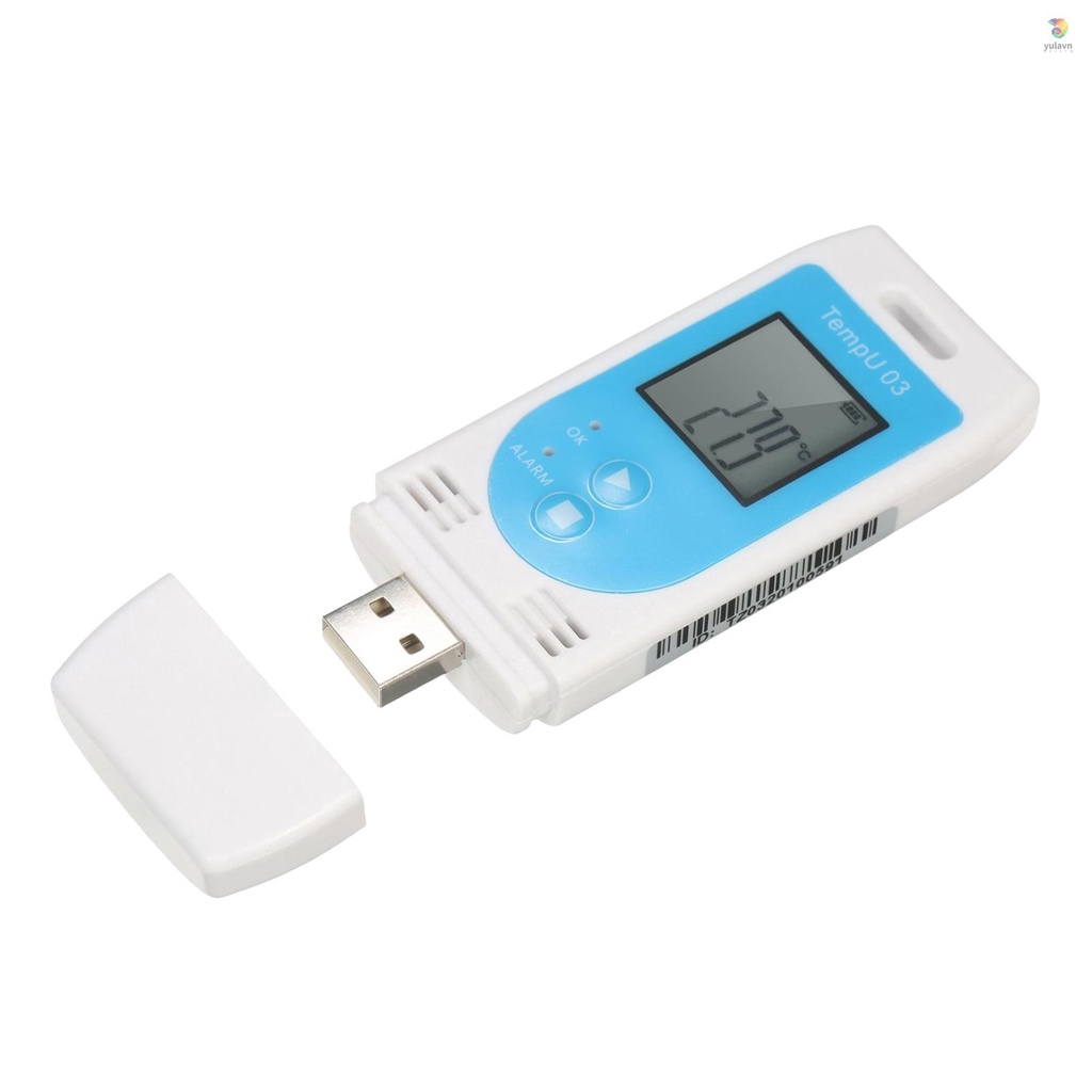 Máy Đo Độ Ẩm / Nhiệt Độ yula USB Có Thể Tái Sử Dụng 32,000 Ghi Âm