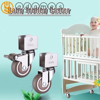 Set 4 bánh xe cao su mềm hình chữ L chuyên dùng cho xe đẩy em bé
