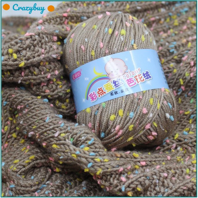 Cr Cuộn Len Đan Sợi Cotton Nhiều Màu Sắc Thân Thiện Với Môi Trường
