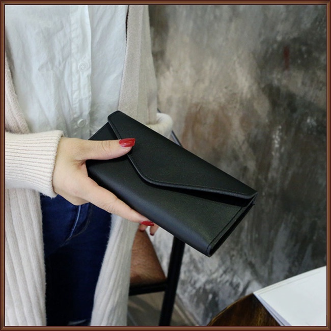 Ví Cầm Tay Đựng Thẻ Gắn Núm Tua Đơn Giản Thời Trang Cho Nữ