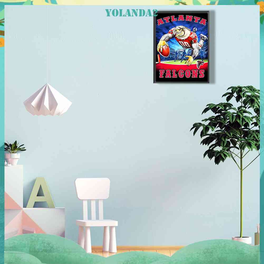 Tranh Đính Đá Kim Cương Toàn Bộ 5D DIY Hình Chim Cánh Cụt Atlanta