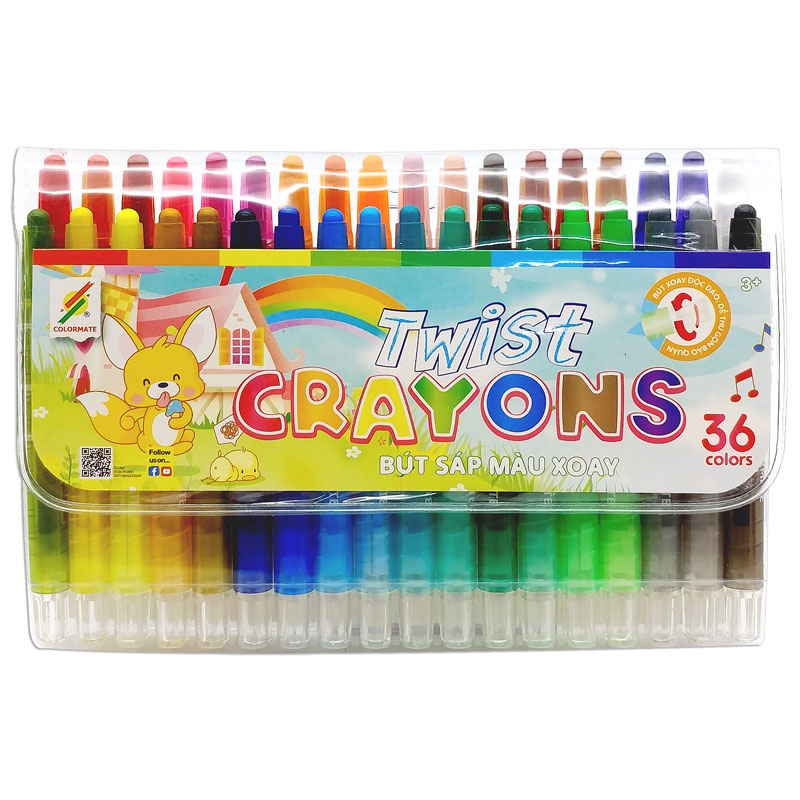 Bộ Bút Sáp Vặn - Colormate 112878