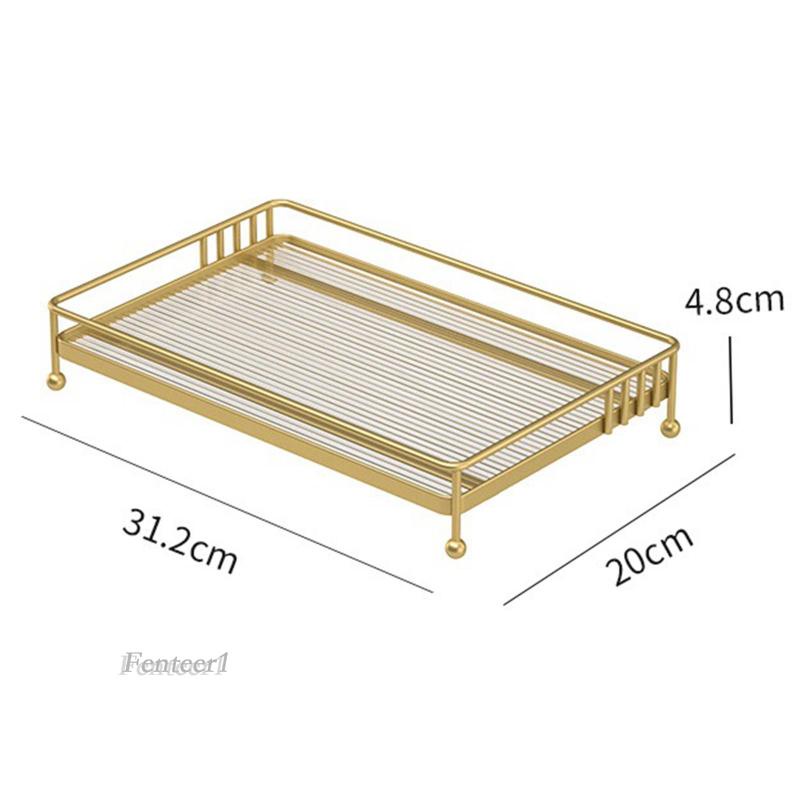 [Fenteer1] Khay Đựng Mỹ Phẩm / Son Môi / Đồ Trang Điểm Cho Phòng Tắm