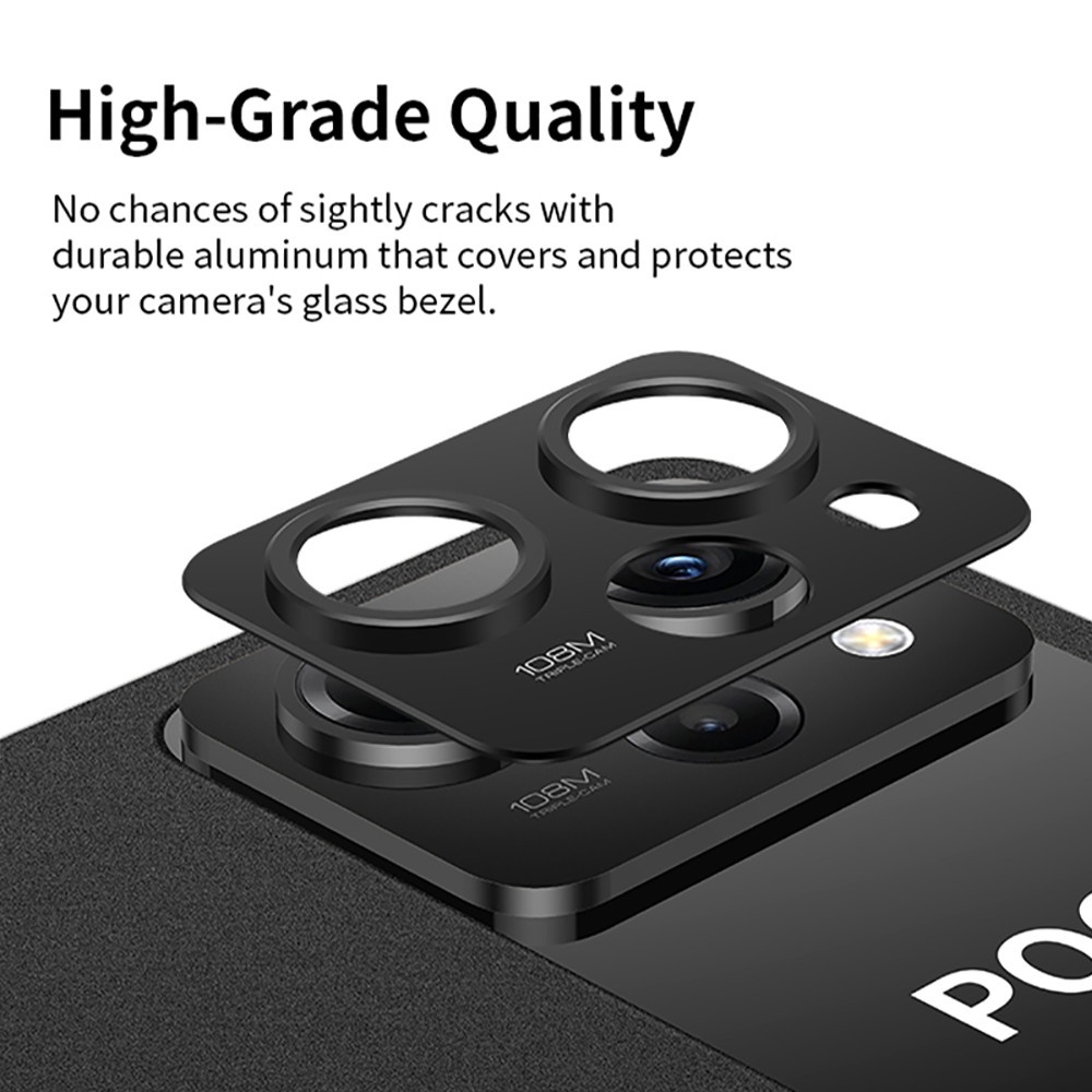 For Poco X5 Pro Case Rear Camera Aluminum Alloy Phone Cover Poko Poxo X 5 5X Pocox5 X5Pro 5G Shockproof Lens Protector Ring Film
