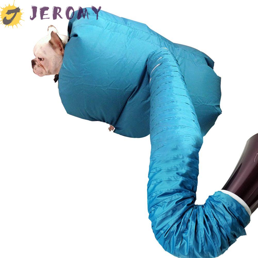 Túi sấy khô lông chó mèo màu xanh dương gấp gọn tiện lợi