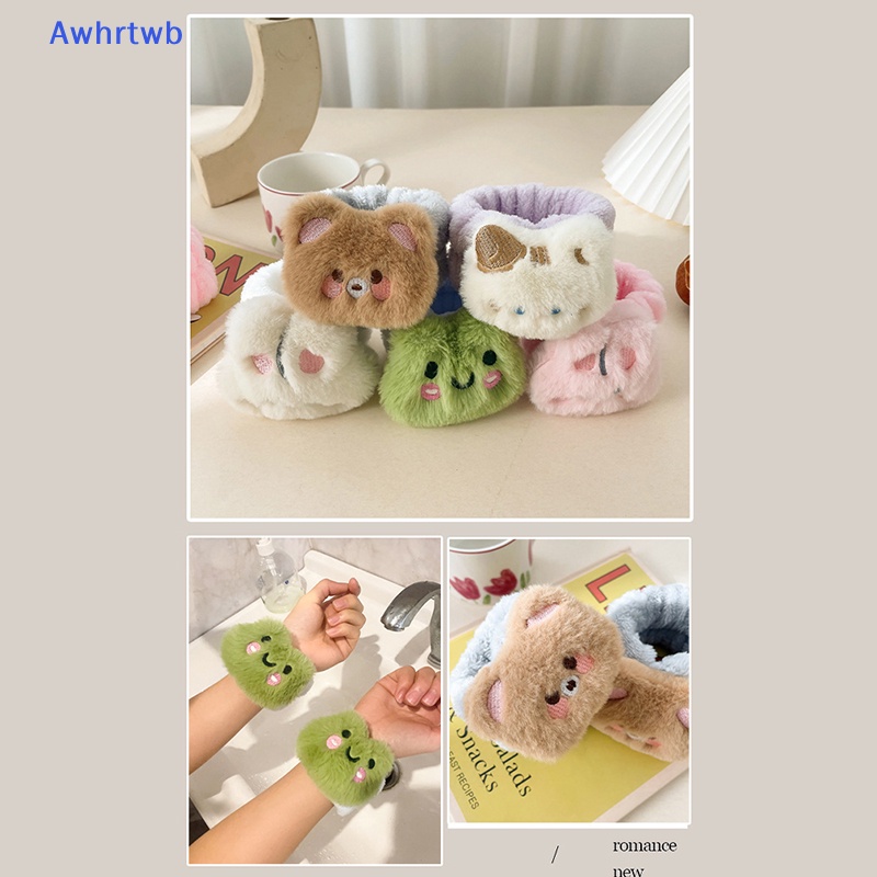 1 Cặp Băng Đeo Cổ Tay Thấm Hút Mồ Hôi Linh Hoạt Có Thể Tái Sử Dụng Cho Rửa Mặt Mới