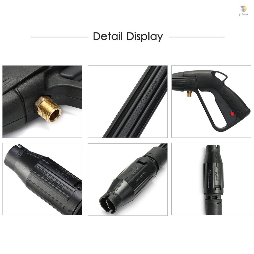 Súng Xịt Nước Áp Suất Cao Kèm Gậy Dài 160bar Làm Sạch Xe Hơi / Máy Giặt