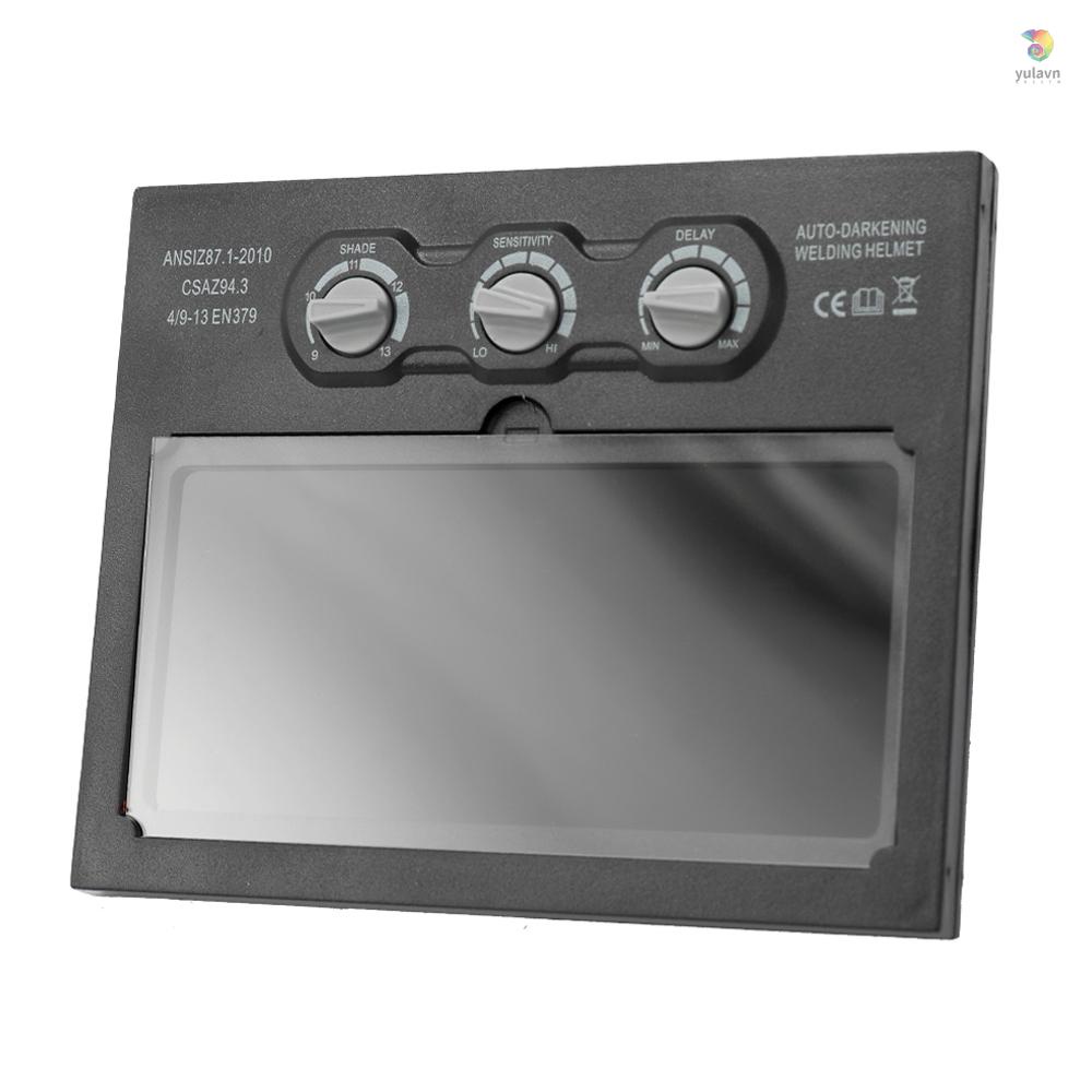 Mũ Bảo Hiểm Hàn Năng Lượng Mặt Trời Tự Động Tối Kèm Kính Lọc Hiệu Chỉnh Cho TIG MIG MAG MMA