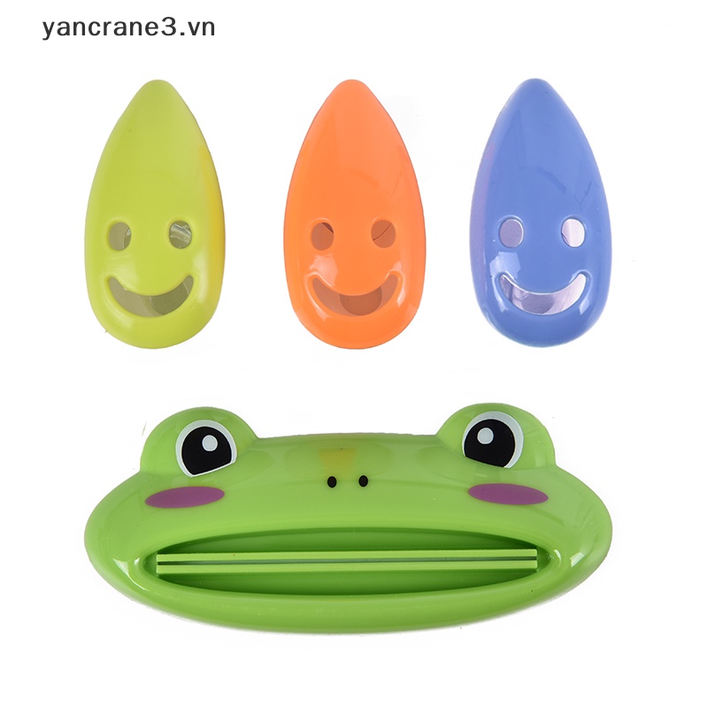 Bộ 4 Giá Đỡ Bàn Chải Đánh Răng / Cốc Hút Hình Mặt Cười Di Động Tiện Dụng Cho Phòng Tắm {yancrane3.vn}