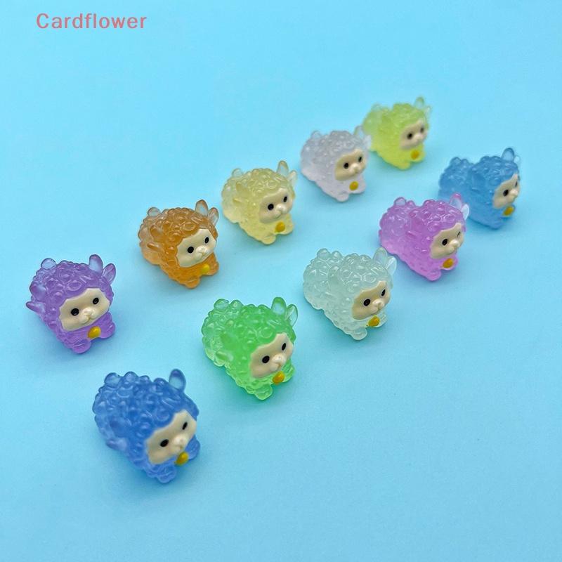 Bộ 2 Tượng Cừu Mini Phát Sáng Dùng Để Trang Trí Mới