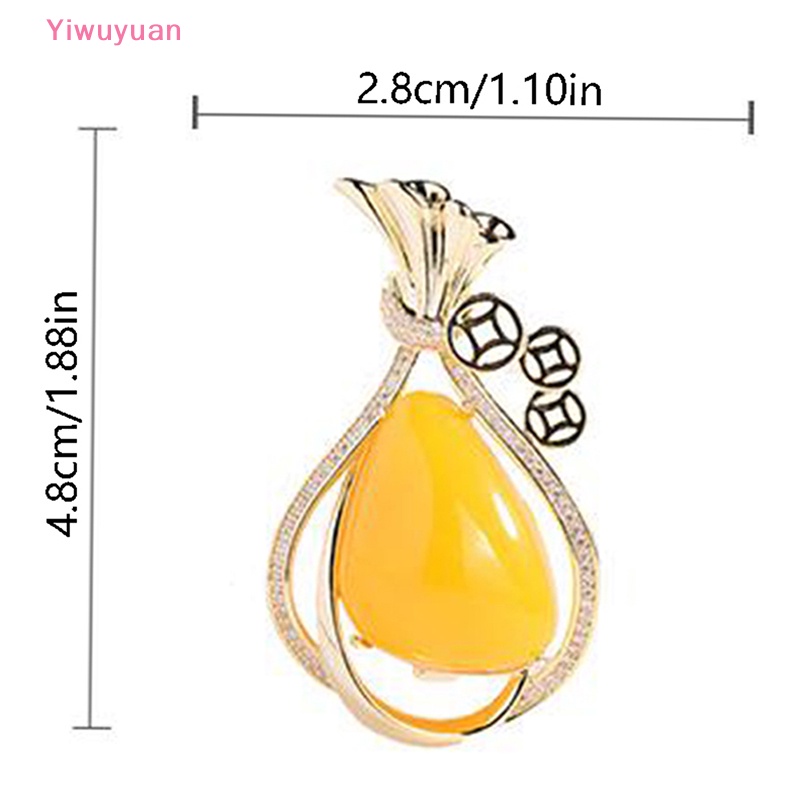 Ghim Cài Áo Trang Trí Thiết Kế Thanh Lịch < Yiwuyuan > Tiền Giả Sáp Bỏ Túi Phụ Kiện Quần Áo Mới