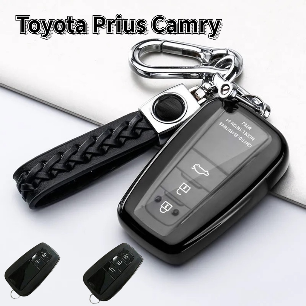 Vỏ TPU Mềm Bảo Vệ Chìa Khóa Xe Hơi Toyota Prius Camry Corolla C-HR CHR RAV4 Prado 2018 2020