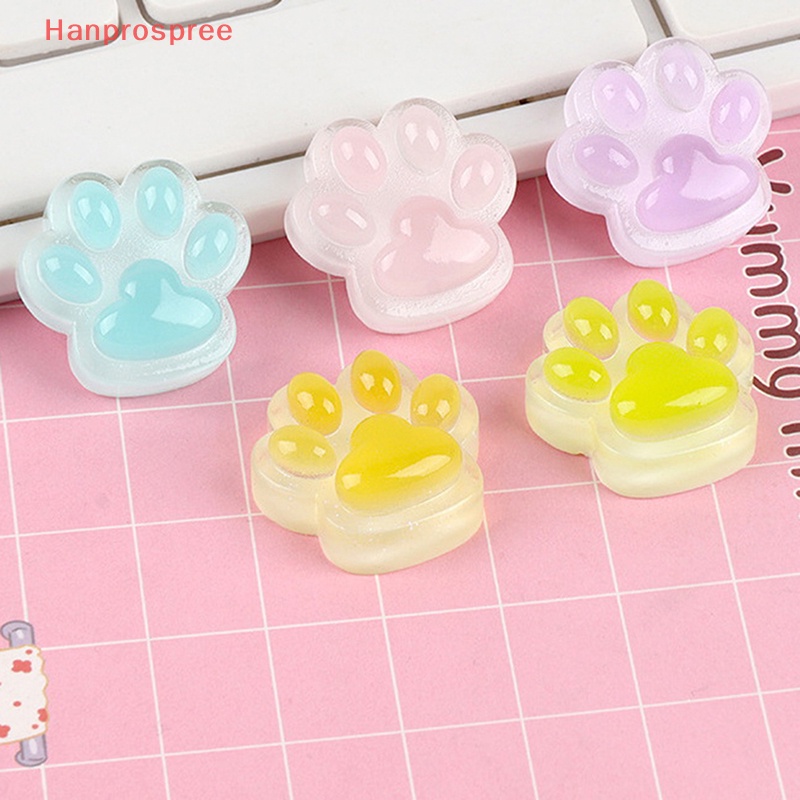 Bộ 5 Móng Vuốt Mèo Dạ Quang Tự Làm Bằng Nhựa Resin Màu Sắc Ngẫu Nhiên