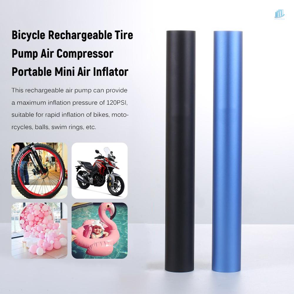 Bơm Hơi Xe Đạp Mini Cầm Tay Có Đèn LED Và Đồng Hồ Kỹ Thuật Số Có Thể Sạc Lại s2mwvn