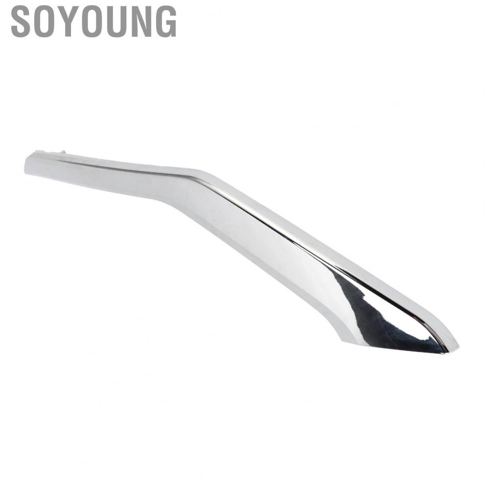 Soyoung Front Bumper Molding Trims  Direct Fit OE Standard Bumper Chrome Moulding Cover Left Lower 6407A323  for Cars