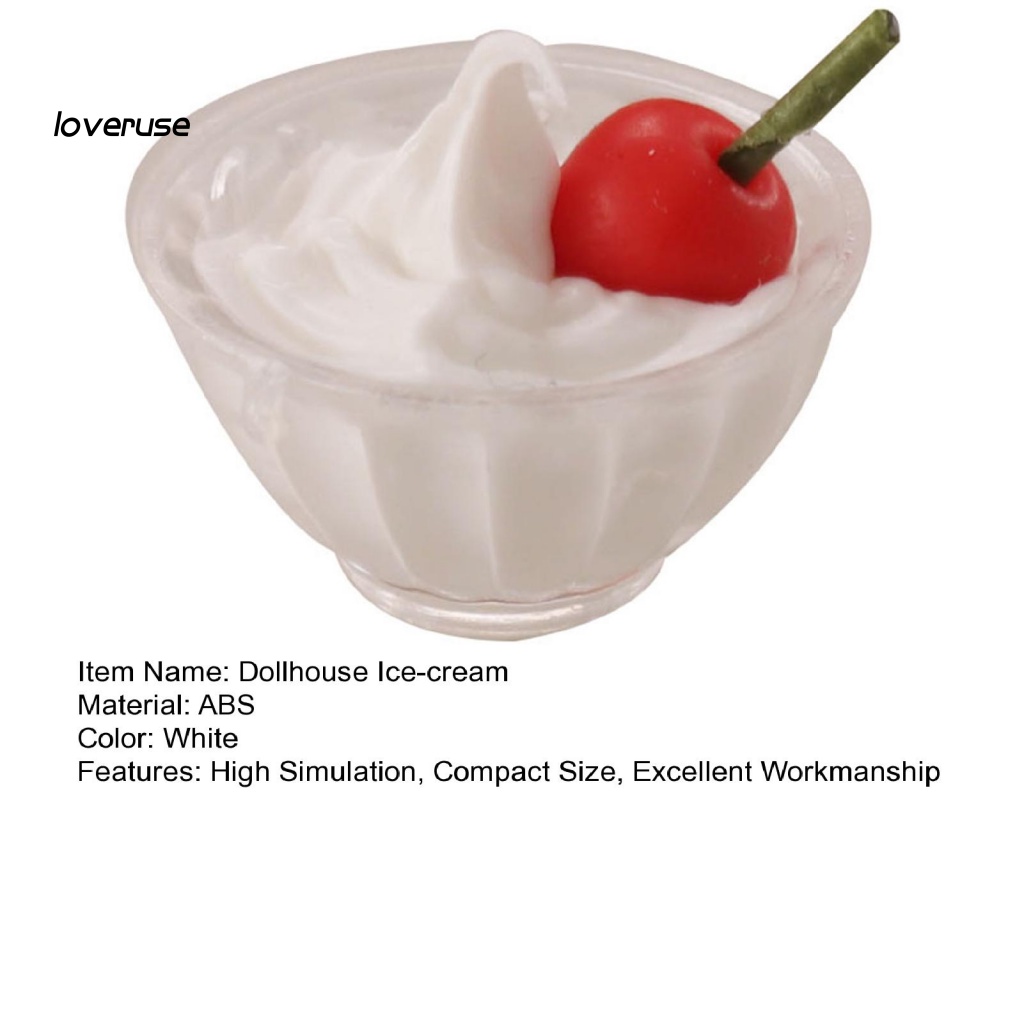 / Lo / LO / Tô Đựng Kem Tráng Miệng Mini Trong Suốt Mô Hình Phong Cảnh Thu Nhỏ