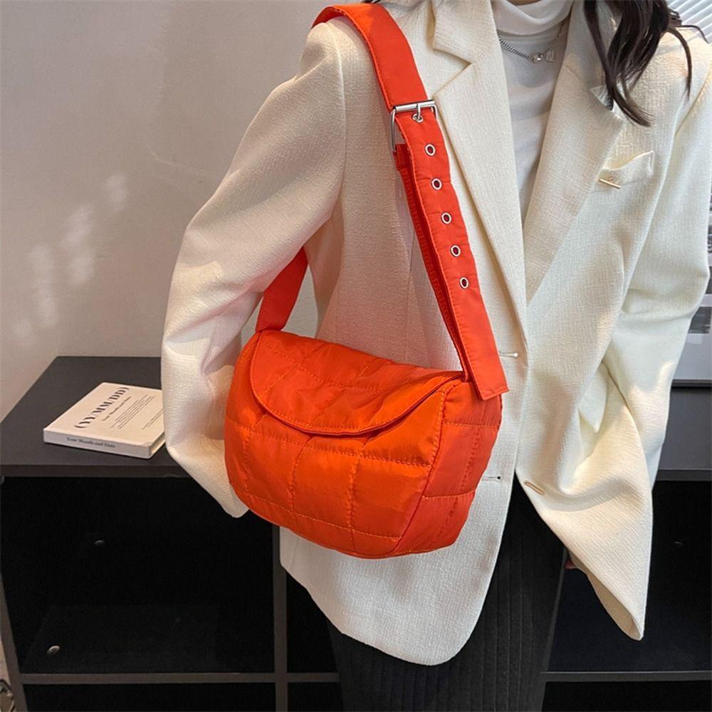 DANILO Túi Xách Đeo Vai Bằng Cotton Sức Chứa Lớn Họa Tiết Kẻ Ô Cho Nữ