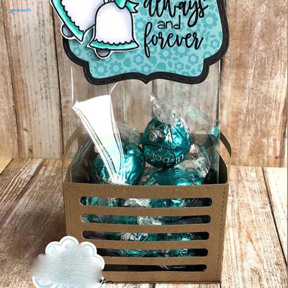 Khuôn Cắt Giấy Làm Từ Kim Loại Hình Hộp Quà