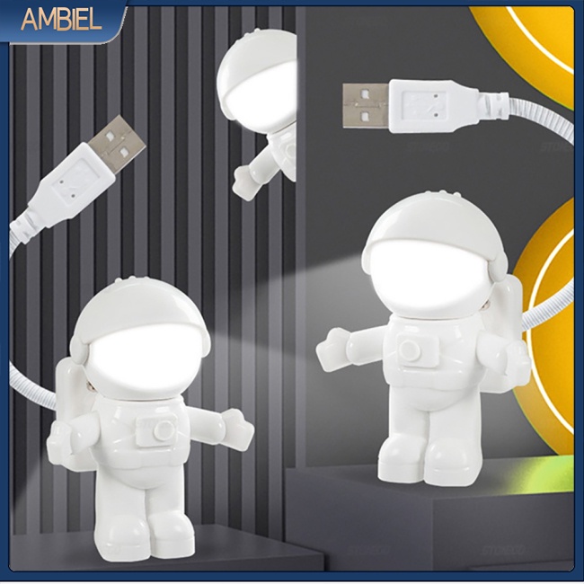 Đèn Led Usb Đọc Sách Ánh Sáng Ban Đêm Điều Chỉnh Được Hình Phi Hành Gia Đa Ứng Dụng