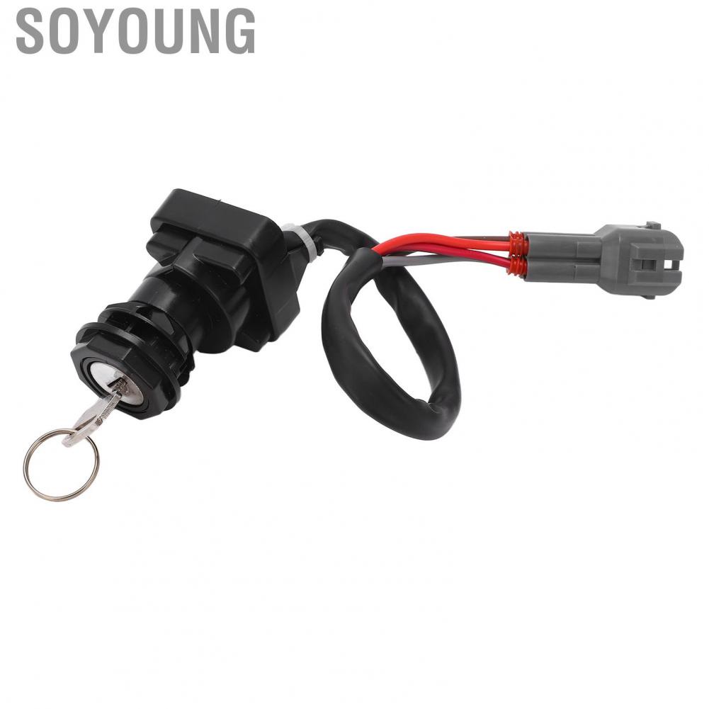 Soyoung Ignition Key Switch  Fast Response AS1674SW151LM Black Solid Construction  for ATV