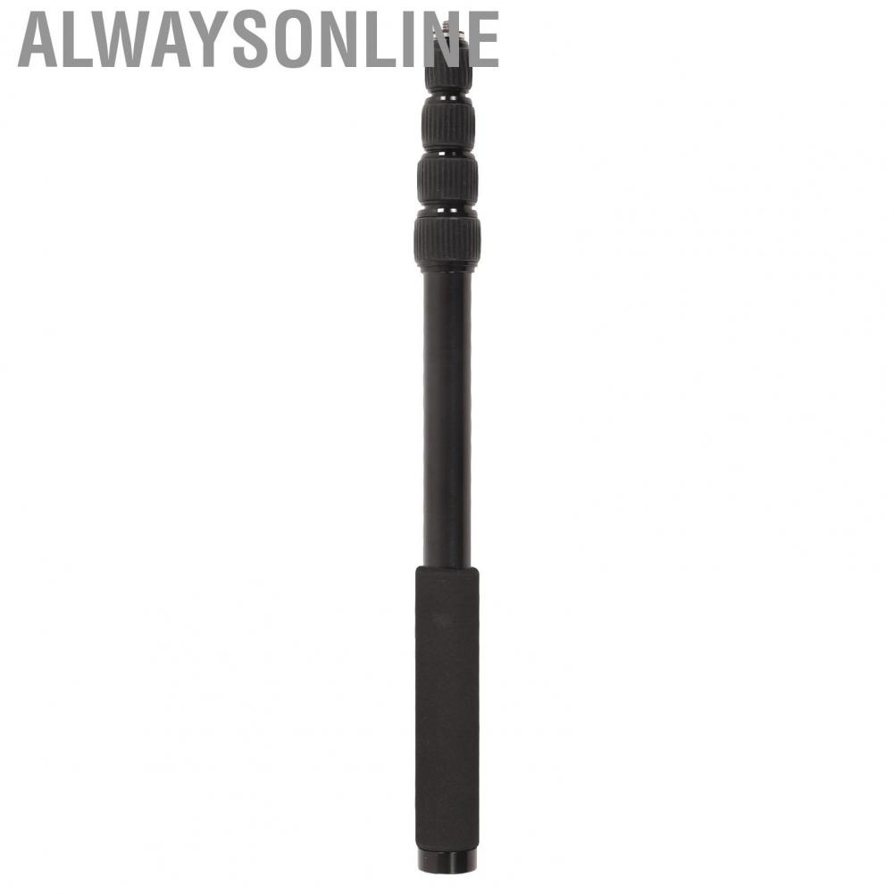 Alwaysonline 1.5m Selfie Stick Aluminium Alloy with 1/4in Screw Interface Extendable Pole for  Stabilizer