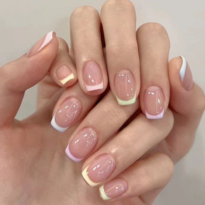 Set 6 Tấm Sticker Dán Móng Màu Đen Kiểu Pháp