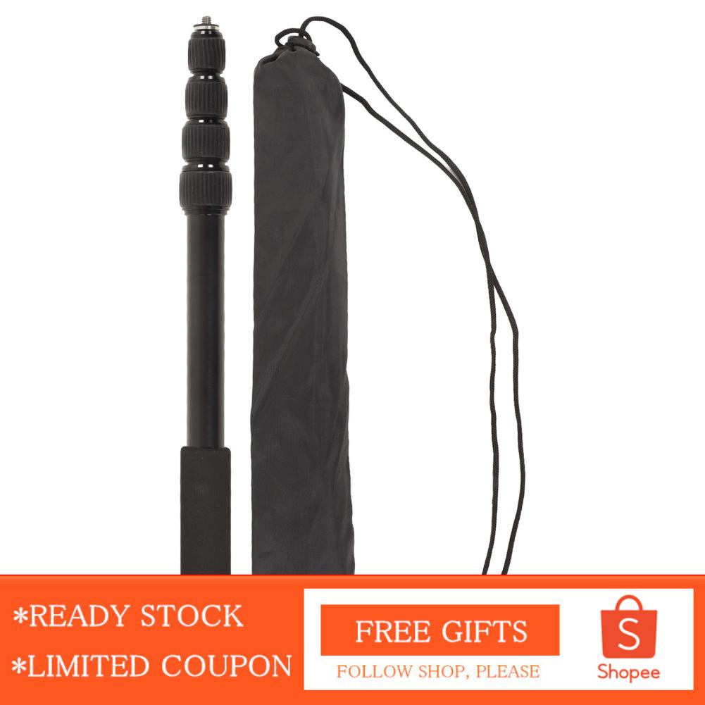 Alwaysonline 1.5m Selfie Stick Aluminium Alloy with 1/4in Screw Interface Extendable Pole for  Stabilizer