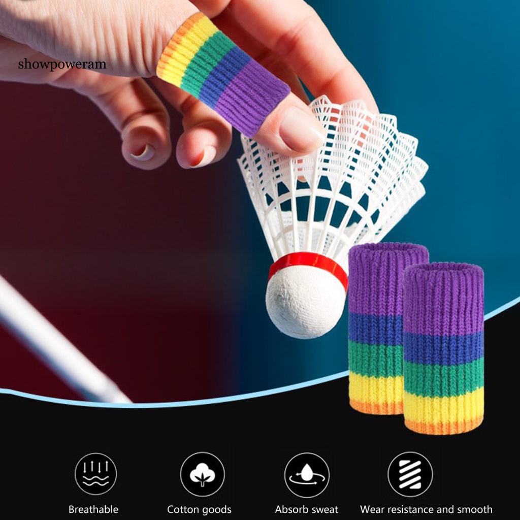 Set 10 Găng Tay Dệt Kim Mềm Mại Bảo Vệ Ngón Tay Khi Chơi Cầu Lông