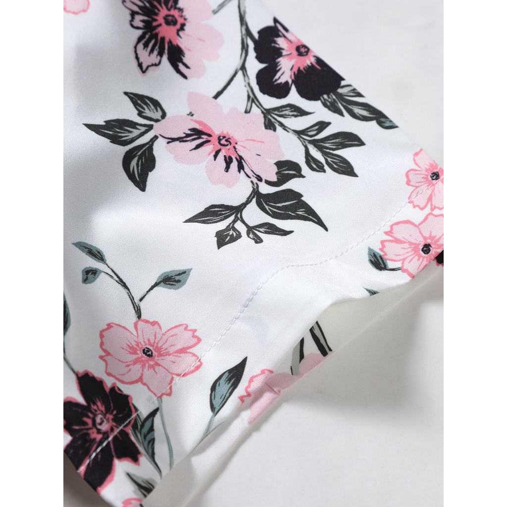 Áo Sơ Mi Hoa Ngắn Tay Dáng Rộng Cài Nút Kiểu Hawaii Đơn Giản Thời Trang Mới 2023 Cho Nam