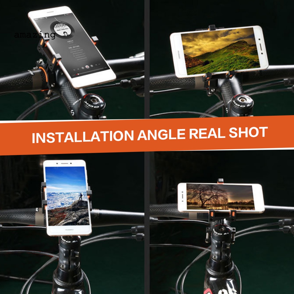 Giá Đỡ Điện Thoại Bằng Hợp Kim Nhôm Gắn Xe Đạp Leo Núi Tiện Dụng