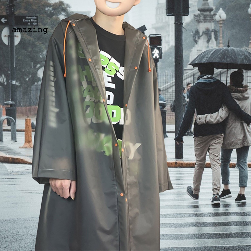 Áo Mưa Dáng Dài Bằng EVA Chống Thấm Nước Tùy Chỉnh Kèm Dây Đeo Tùy Chỉnh Tiện Dụng Mang Theo Cắm