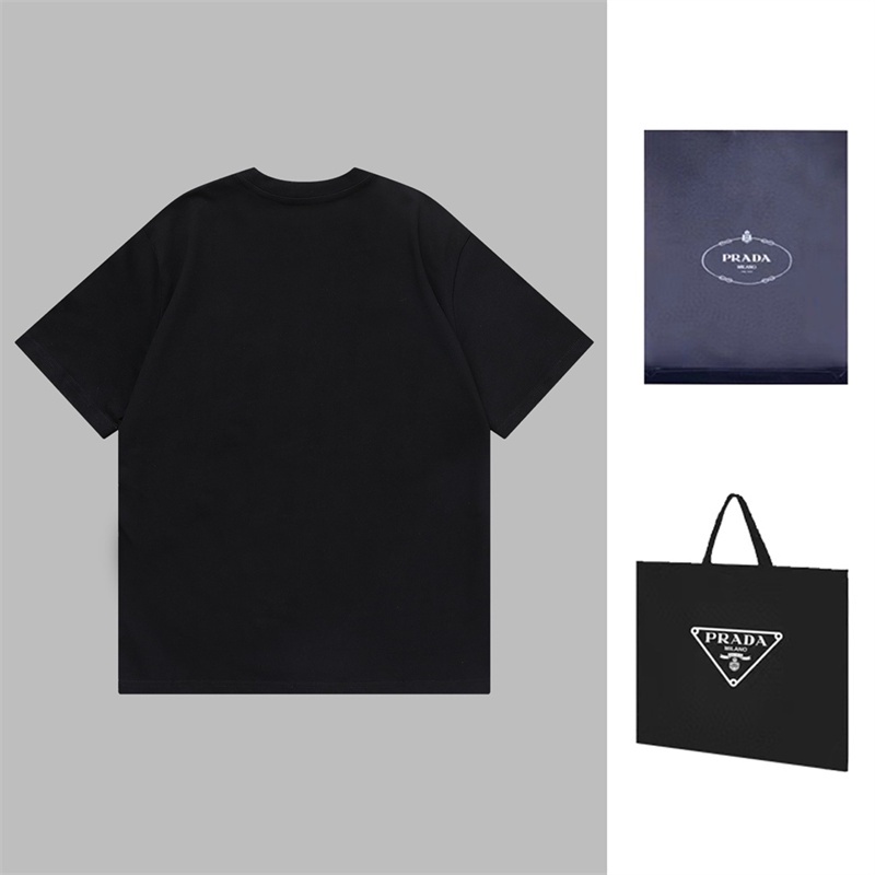 Pr88ad- Áo Thun Ngắn Tay Thêu Hình Tam Giác Mới Nhất Cho Cả Nam Và Nữ Hejkdryerdh