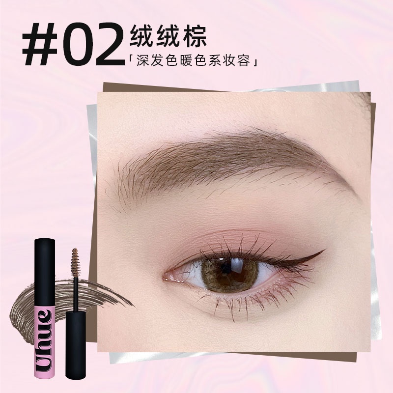 UHUE Kem Nhuộm Lông Mày Ba Chiều Kháng Nước Chống Thấm Mồ Hôi Lâu Trôi Tự Nhiên Không Gây Chóng Mặt Phấn Nhuộm Lông Mày Chất Nhung Cao Cấp