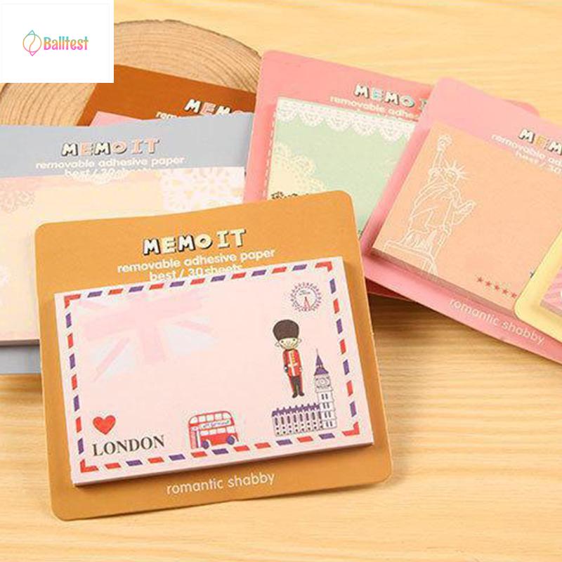 💜Giấy note hình chữ nhật hoạt hình cute, giấy ghi chú dễ thương đồ dùng học tập làm quà tặng học sinh giá rẻ