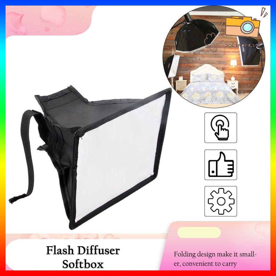 Hộp mềm khuếch tán 20 x 30cm Hộp mềm khuếch tán ánh sáng đèn flash có thể gập lại đa năng