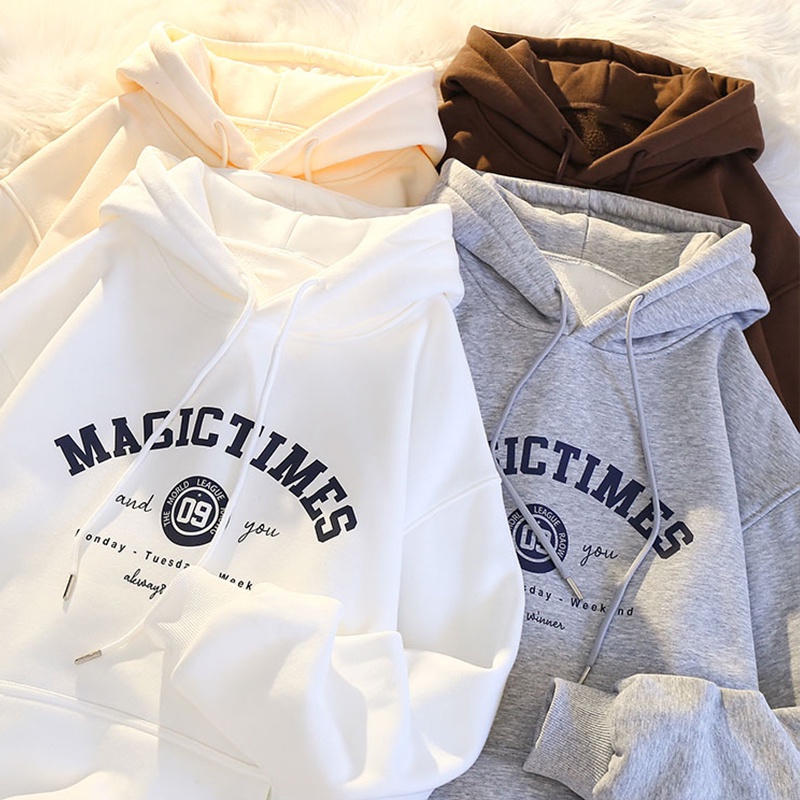 Áo Hoodies Phong Cách Hàn Quốc Plus Size S-3XL