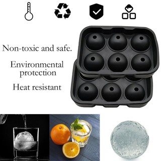 Silicone Ice Cube Trays Sphere Round Ice Ball Maker Large Square Ice Cube Mold