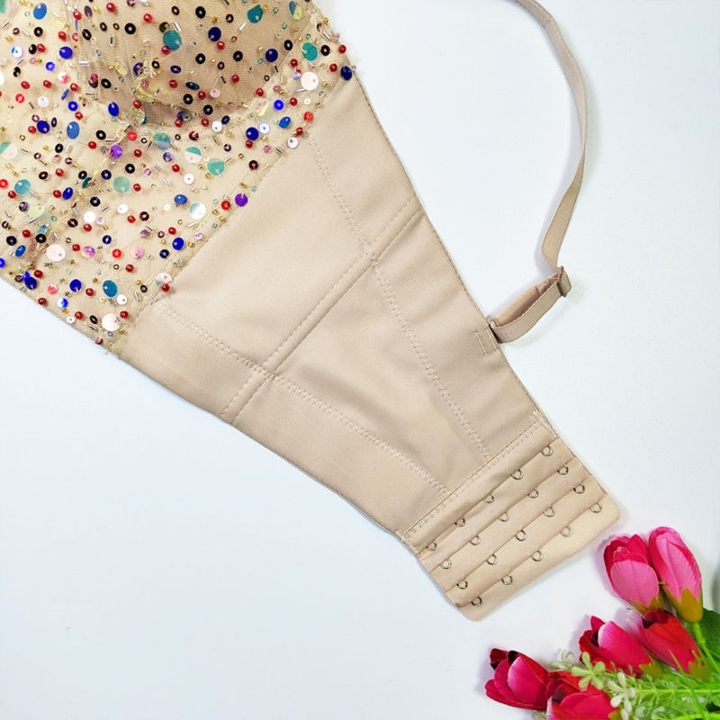 Xiangbao Áo Tank Top Không Tay Đính Hạt Dùng Để Biểu Diễn Tiệc Tùng Cho Nữ