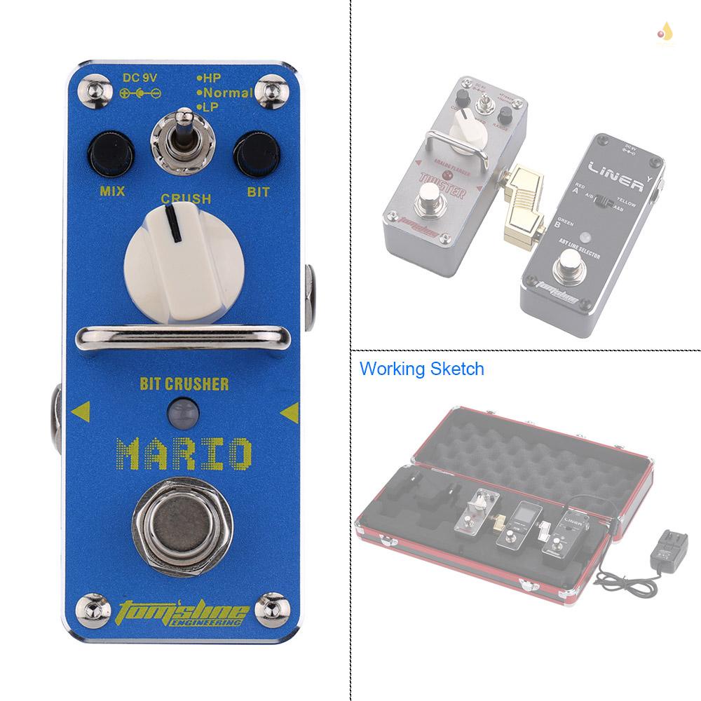 Bàn Đạp Hiệu Ứng Đơn Mini AMO-3 Mario Cho Đàn Guitar Điện