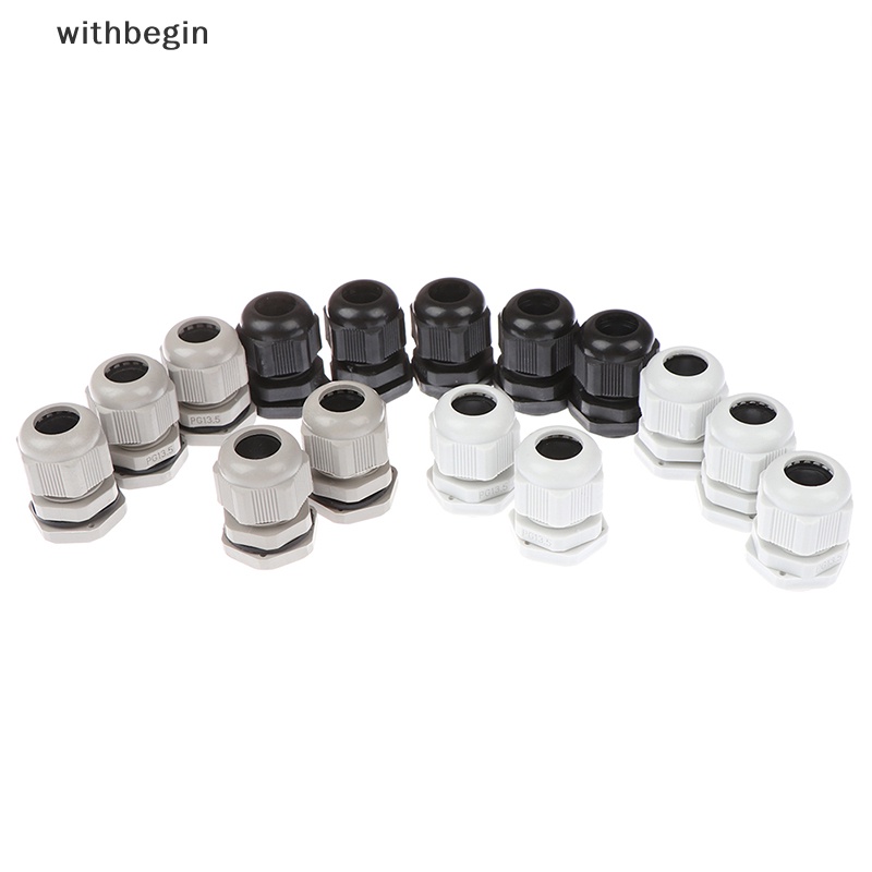 Set 5 Đầu Nối Dây Cáp Đường Kính 6-12mm PG13.5 Bằng Nhựa Chống Nước