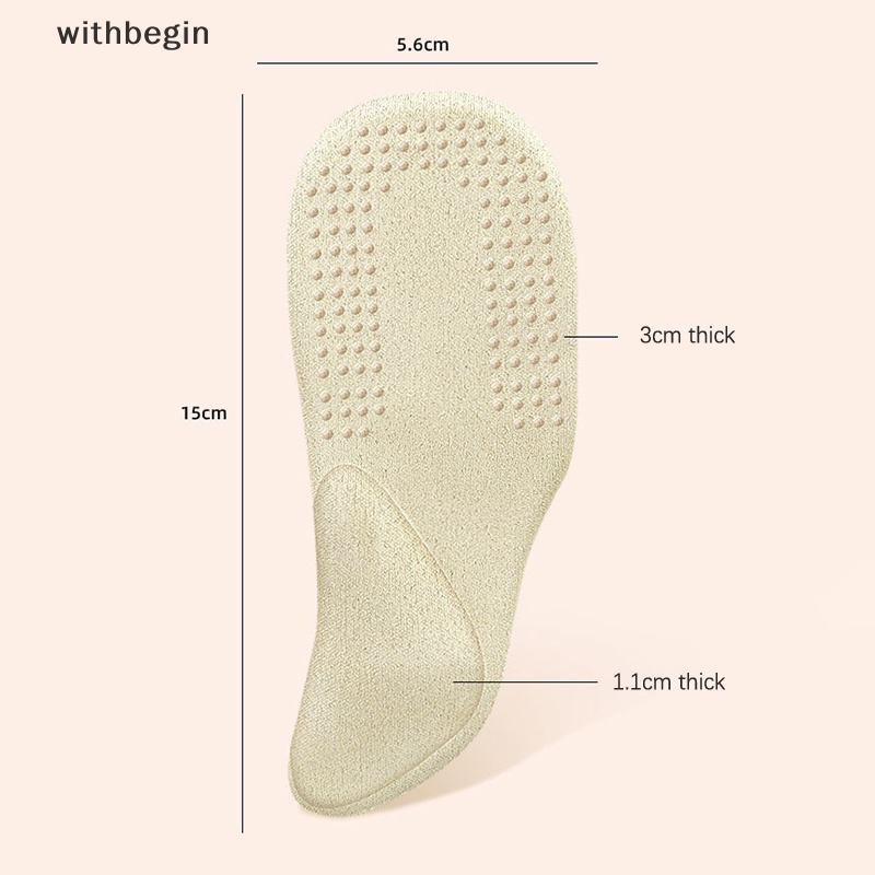 1 Cặp Đệm Lót Giày Cao Gót Dạng Cong Tự Dính Vô Hình Hấp Thụ Mồ Hôi Chống Trượt