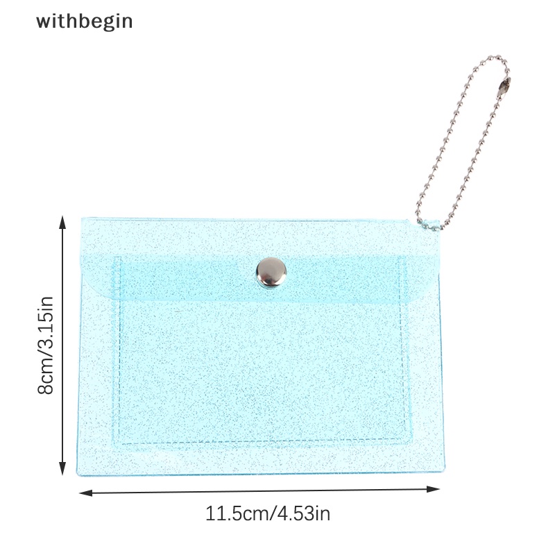 1 Ví Đựng Thẻ Tín Dụng Bằng PVC Trong Suốt Chống Thấm Nước Cho Nữ