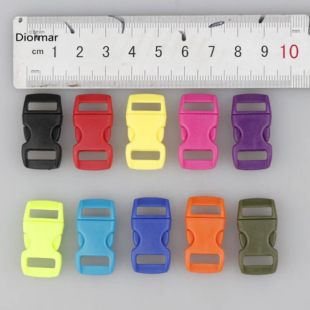 Set 24 Khóa Dây Nhựa Nhiều Màu Sắc Tháo Gỡ Nhanh Đeo Cổ Áo Vòng Tay DIO