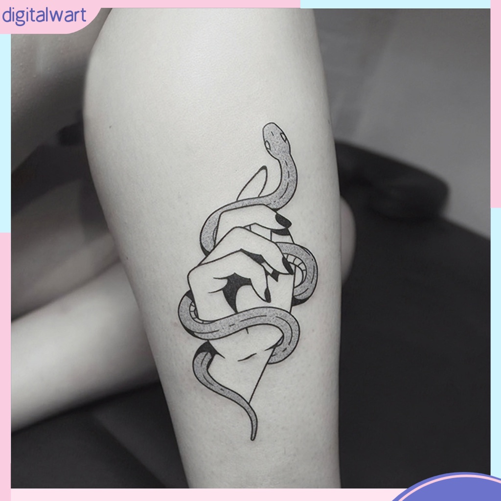 1 Hình Xăm Dán Họa Tiết Trắng Đen Nghệ Thuật Đẹp Mắt