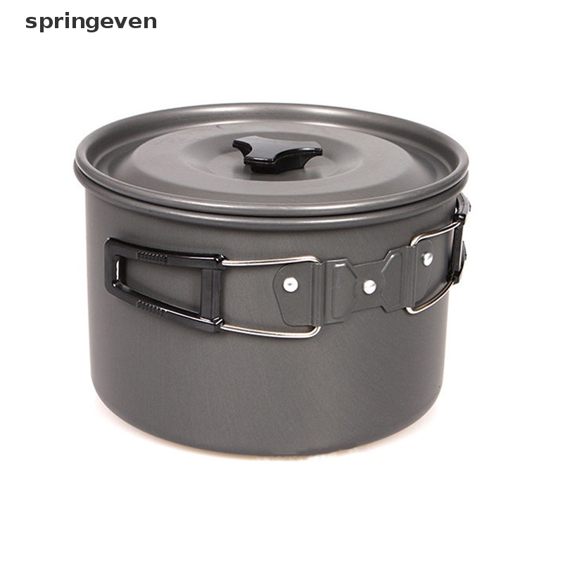 Bộ Dụng Cụ Nấu Ăn Bằng Nhôm Không Dính Tiện Dụng Mang Theo Du Lịch Dã Ngoại