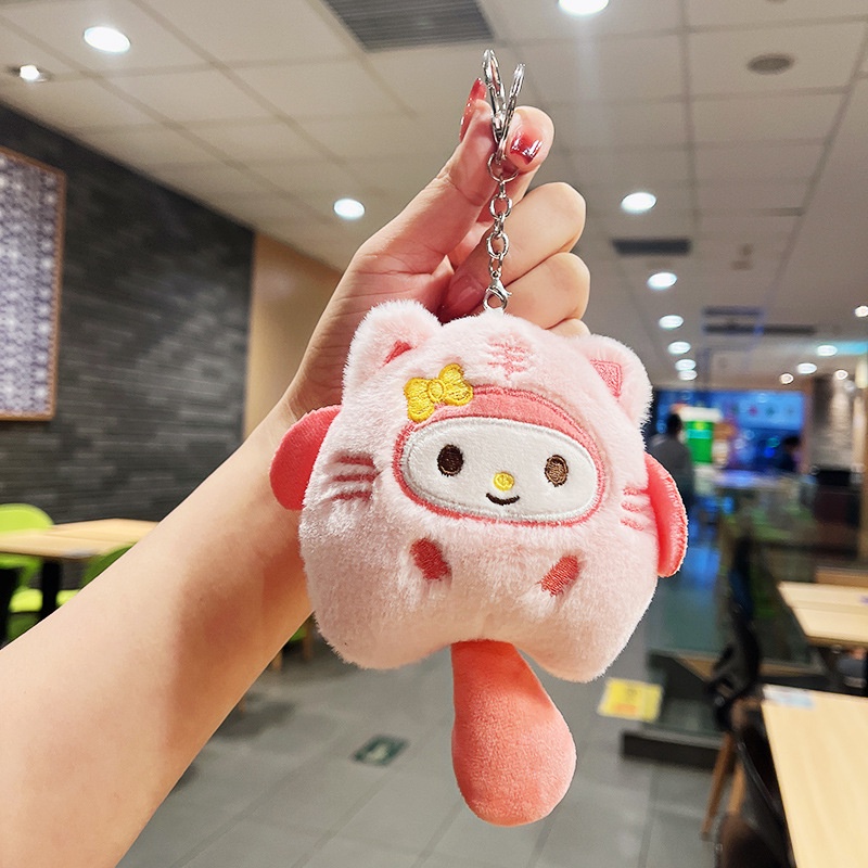 Sanrio Móc Khóa Hình Mèo Nhồi Bông Đáng Yêu