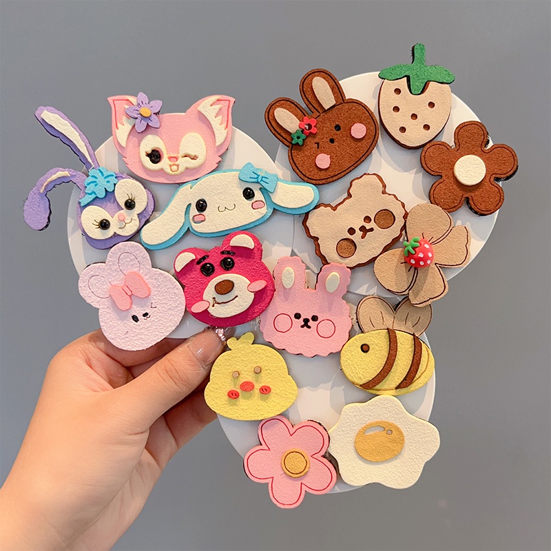 Miếng Dán Tóc Mái Ngang Phong Cách Hàn Quốc Dễ Thương Cho Bé Gái