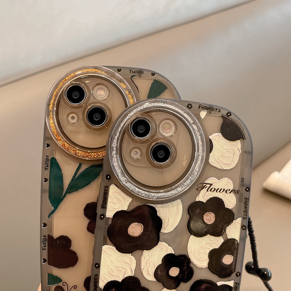 Ốp Điện Thoại TPU Mềm Chống Rơi Phối Kim Tuyến Nước Cho Iphone 14 13 12 11 Pro Max